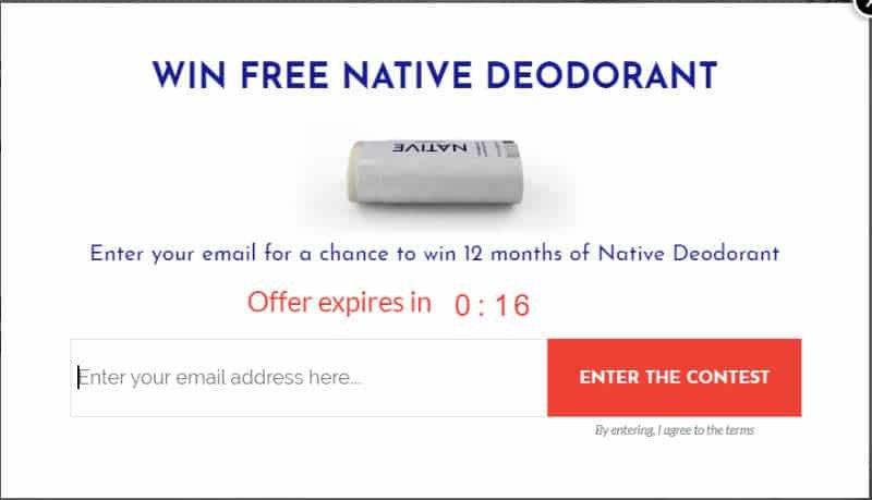 Free mini Deodorant - Native Deodorant Promo Code