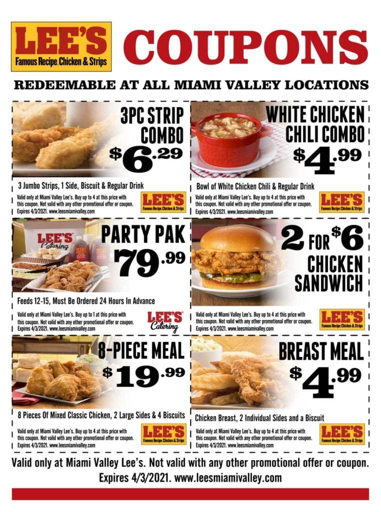 Lee's Chicken Coupons latest 2021